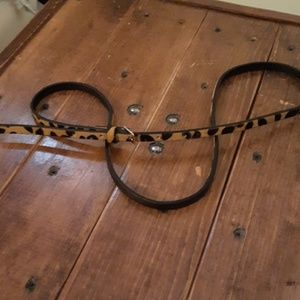 J. Crew skinny calf hair belt